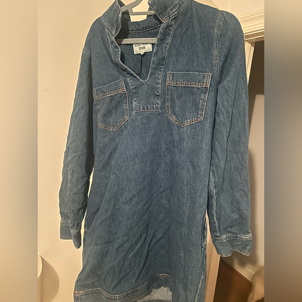 Velvet Heart Blue Denim Dress